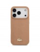 Lacoste iPhone 17 Pro Hülle Case Monogramm Gold Logo MagSafe Rosa