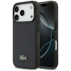 Lacoste iPhone 17 Pro Hülle Case Petit Pique Lacquer Logo MagSafe Marine