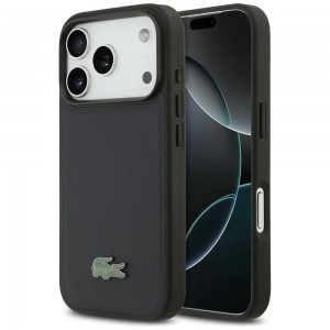 Lacoste iPhone 17 Pro Hülle Case Petit Pique Lacquer Logo MagSafe Marine