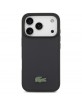 Lacoste iPhone 17 Pro Hülle Case Petit Pique Lacquer Logo MagSafe Marine