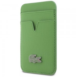Lacoste Petit Pique Wallet MagSafe Card Holder Green