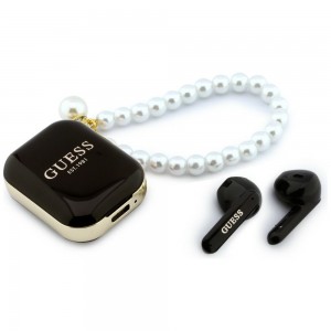 Guess Bluetooth Headphones TWS Pearl Strap Black