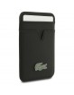 Lacoste iPhone 17 Pro Hülle Case + Wallet Petit Pique MagSafe Schwarz
