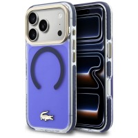 Lacoste iPhone 17 Pro Max Hülle Case Frosted Shockproof MagSafe Marine