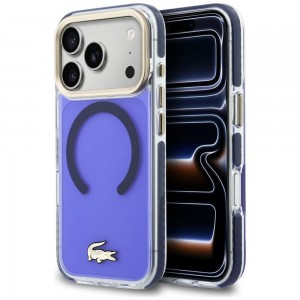 Lacoste iPhone 17 Pro Max Case Frosted Shockproof MagSafe Marine