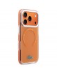 Lacoste iPhone 17 Pro Case Frosted Shockproof MagSafe Orange