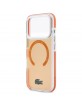 Lacoste iPhone 17 Pro Case Frosted Shockproof MagSafe Orange
