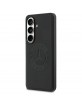 Mercedes Samsung S26 Case Genuine Leather Vintage Logo MagSafe Black