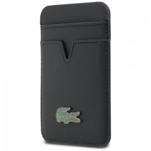Lacoste Petit Pique Wallet MagSafe Card Holder Navy Blue