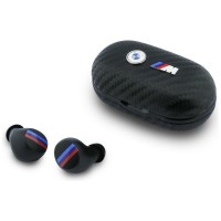 BMW Kopfhörer Bluetooth TWS ENC Carbon M Metalllogo Schwarz