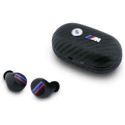 BMW Kopfhörer Bluetooth TWS ENC Carbon M Metalllogo Schwarz