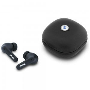 BMW Bluetooth Headphones TWS ENC Signature Metal Logo Black