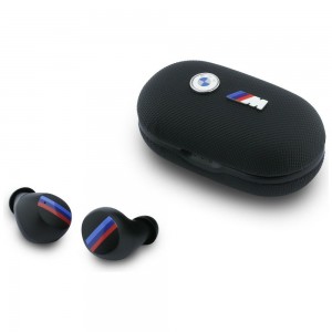 BMW Bluetooth TWS Headphones with ENC and M Metal Logo, Black