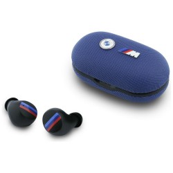 BMW Kopfhörer Bluetooth TWS ENC M Metalllogo Blau