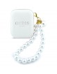 Guess Bluetooth Headphones TWS Pearl Strap White
