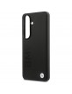 BMW Samsung S26 Case Genuine Leather Hot Stamp MagSafe Black