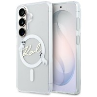 Karl Lagerfeld Samsung S26+ Plus Hülle Case KC Script MagSafe Transparent