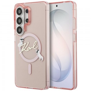 Karl Lagerfeld Samsung S26 Ultra Hülle Case KC Script MagSafe Rosa