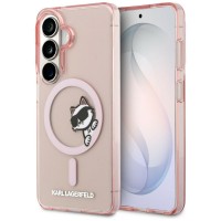 Karl Lagerfeld Samsung S26 Hülle Case Peekaboo Choupette MagSafe Rosa