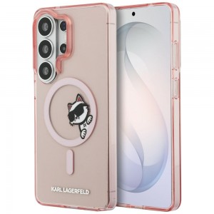Karl Lagerfeld Samsung S26 Ultra Hülle Case Peekaboo Choupette MagSafe Rosa