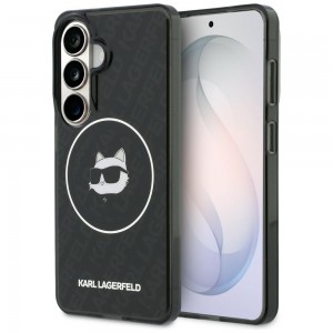 Karl Lagerfeld Samsung S26 Hülle Case Repeated Choupette MagSafe Schwarz