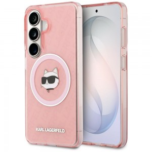 Karl Lagerfeld Samsung S26 Hülle Case Repeated Choupette MagSafe Rosa