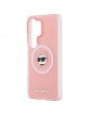 Karl Lagerfeld Samsung S26 Ultra Hülle Case Repeated Choupette MagSafe Rosa