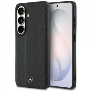 Mercedes Samsung S26 Case Laurel Genuine Leather MagSafe Black