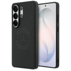 Mercedes Samsung S26 Ultra Hülle Case Echtleder Vintage Logo MagSafe Schwarz