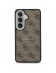 Guess Samsung S26+ Plus Hülle Case 4G Embossed Ring MagSafe Braun
