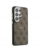 Guess Samsung S26 Ultra Hülle Case 4G Embossed Ring MagSafe Braun