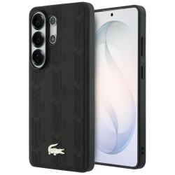 Lacoste Samsung S26 Ultra Hülle Case Monogram Gold Logo MagSafe Schwarz