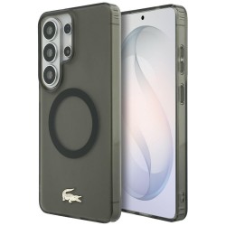 Lacoste Samsung S26 Ultra Hülle Case Shockproof Frosted MagSafe Schwarz