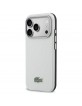 Lacoste iPhone 17 Pro Max Hülle Case Semi Wrap Petit Pique MagSafe Grau