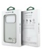 Lacoste iPhone 17 Pro Max Hülle Case Semi Wrap Petit Pique MagSafe Grau