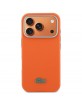 Lacoste iPhone 17 Pro Case Semi Wrap Petit Pique MagSafe Orange