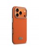 Lacoste iPhone 17 Pro Case Semi Wrap Petit Pique MagSafe Orange