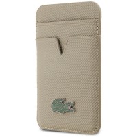 Lacoste Petit Pique Wallet Magsafe Card Holder Taupe