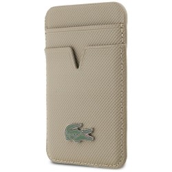 Lacoste Petit Pique Wallet Magsafe Card Holder Taupe