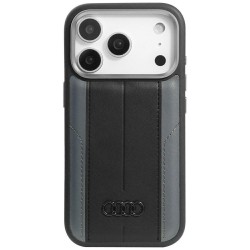 Audi iPhone 17 Pro Case A6 Faux Leather MagSafe Black