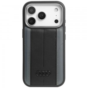 Audi iPhone 17 Pro Case A6 Faux Leather MagSafe Black