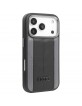 Audi iPhone 17 Pro Case A6 Faux Leather MagSafe Black
