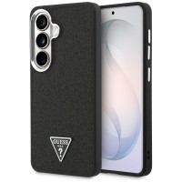 Guess Samsung S26+ Plus Hülle Case Fixed Glitter Triangle MagSafe Schwarz