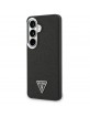 Guess Samsung S26+ Plus Hülle Case Fixed Glitter Triangle MagSafe Schwarz