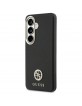Guess Samsung S26+ Plus Hülle Case Round Strass Logo MagSafe Schwarz