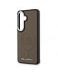 Karl Lagerfeld Samsung S26 Hülle Case Embossed Ring Initials MagSafe Braun