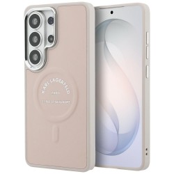 Karl Lagerfeld Samsung S26 Ultra Hülle Case Embossed RSG Logo MagSafe Rosa