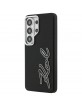 Karl Lagerfeld Samsung S26 Ultra Hülle Case Grained Signature Resin Logo Schwarz