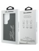 Karl Lagerfeld Samsung S26 Ultra Hülle Case Grained Signature Resin Logo Schwarz