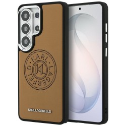 Karl Lagerfeld Samsung S26 Ultra Hülle Case Perforated KL MagSafe Braun